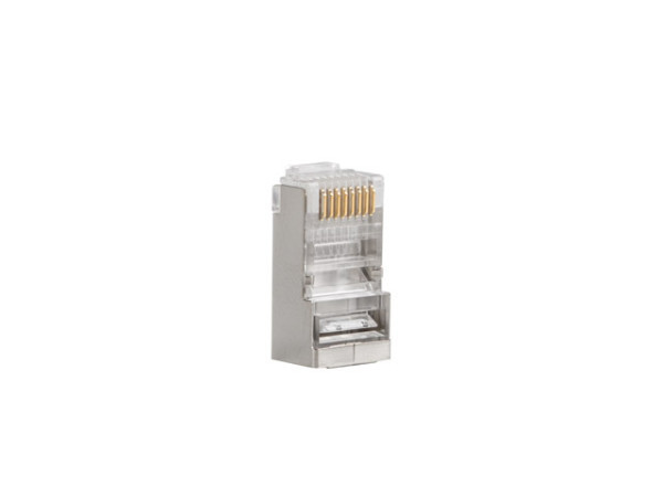 Lanberg PLS-6000EZ Cat.6 FTP RJ45 8P8C moduláris árnyékolt átvezetős csatlakozó dugó 100db/csomag