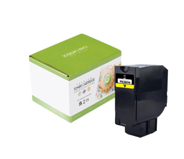 Utángyártott LEXMARK CS725/CX725 toner yellow 12 000 oldal kapacitás SCC /74C2HY0/