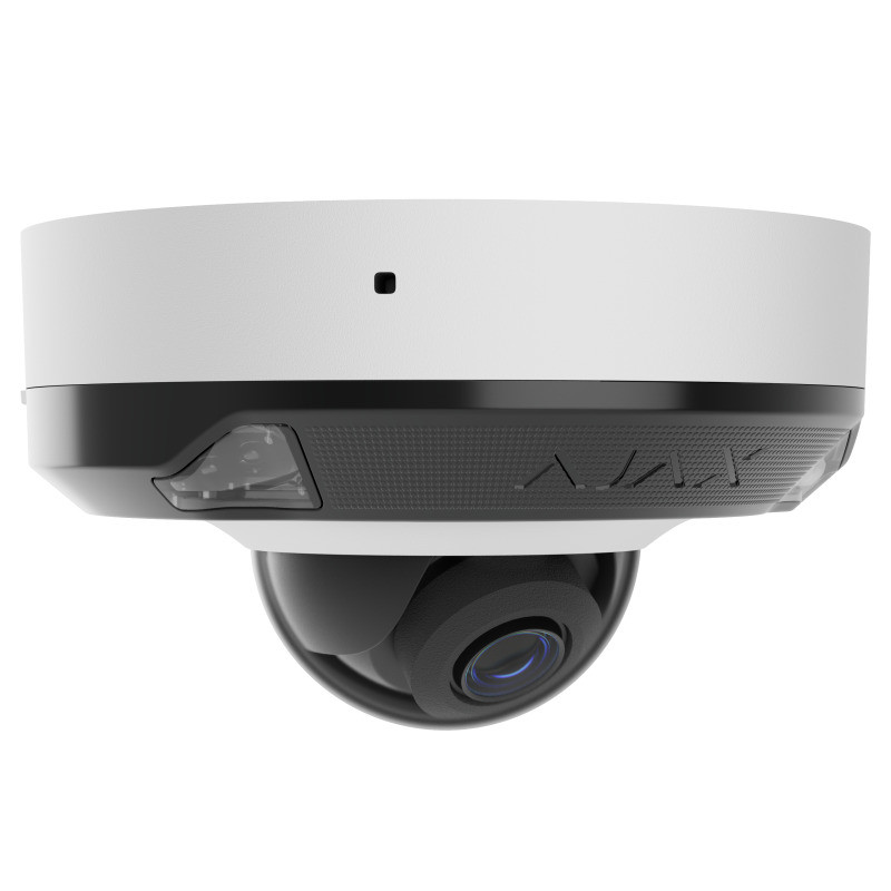 Ajax DomeCam Mini HL 8MP White 4mm Kültéri, 8MP, fix 4mm, IR/Fehér fény 15m, Hibrid megvilágítású IP dóm kamera, fehér