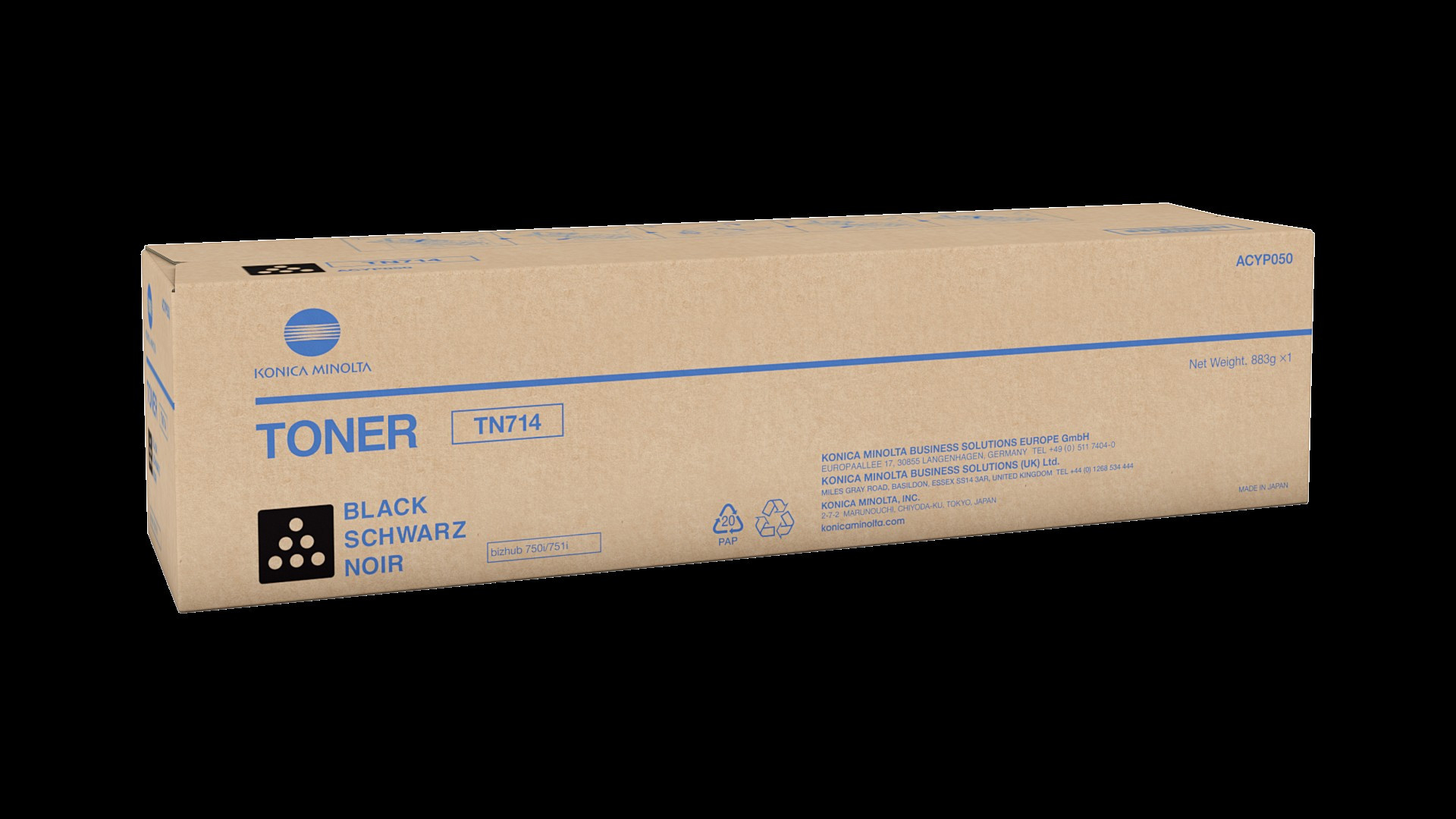 Konica-Minolta TN714 Toner Black 45.000 oldalra