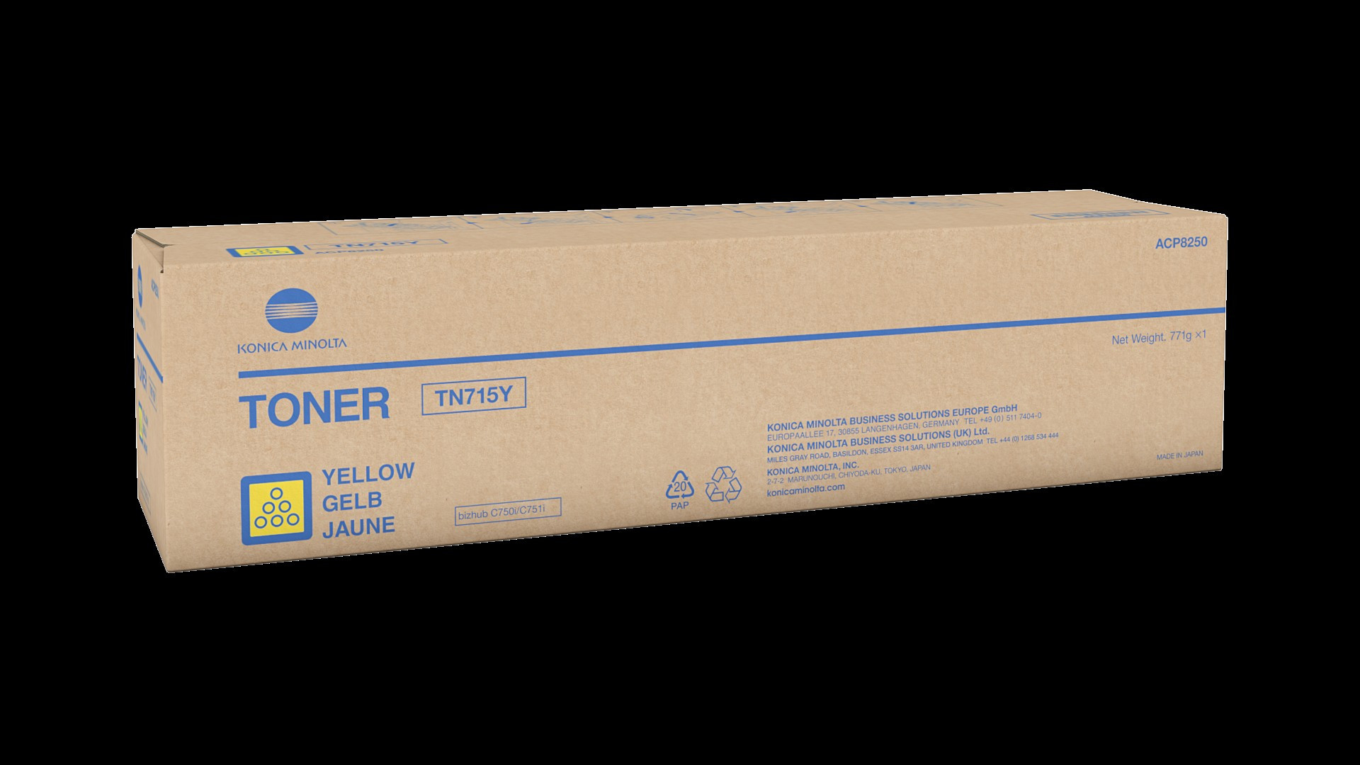 Konica-Minolta TN715Y Toner Yellow 45.000 oldalra
