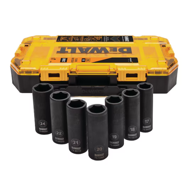 DEWALT Dugókulcskészlet, McLaren F1 Team, 1/2, 7db, ütvecsavarozóhoz