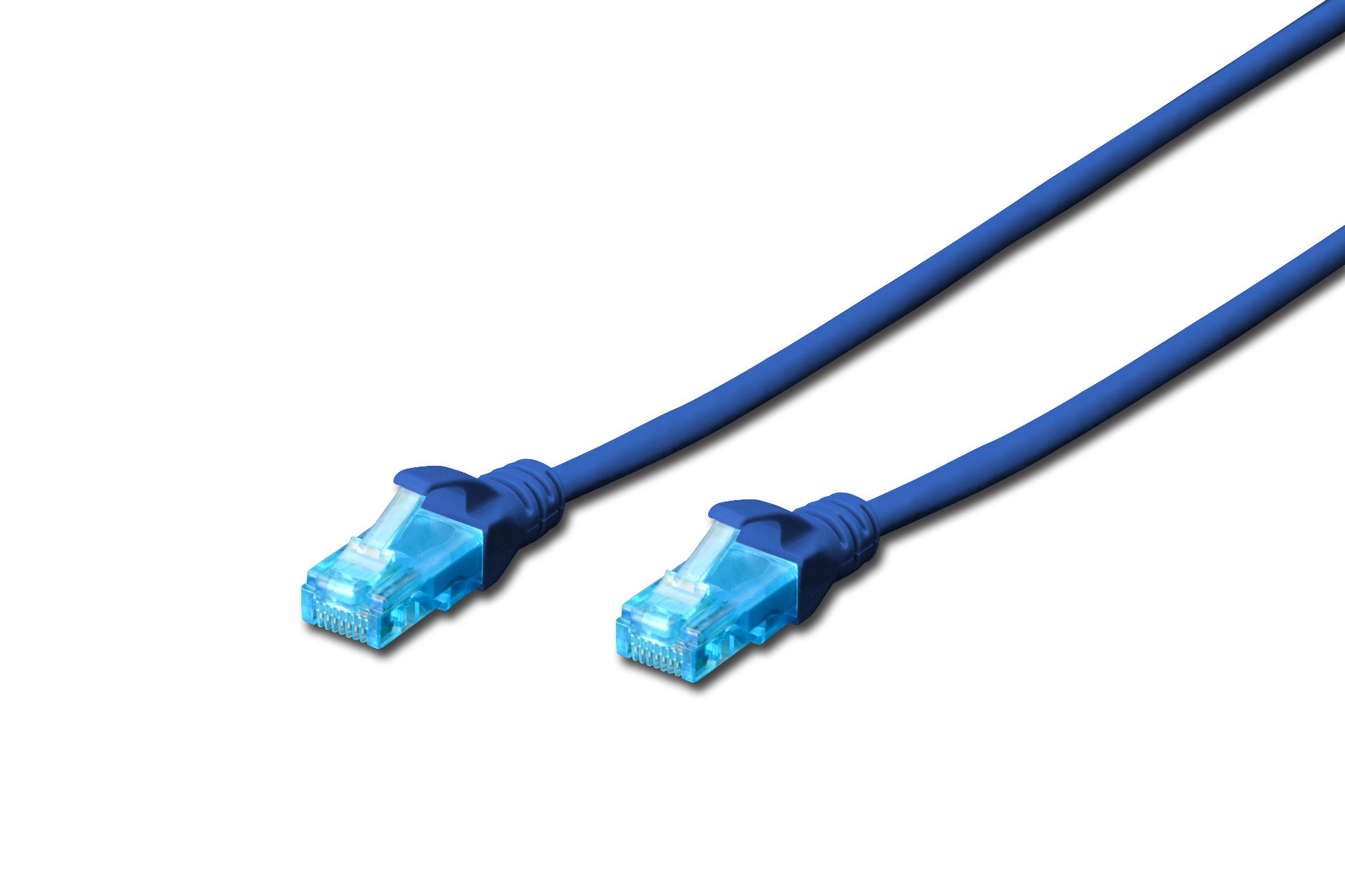 DIGITUS DK-1512-005/B Cat.5e UTP PVC 0,5m kék patch kábel