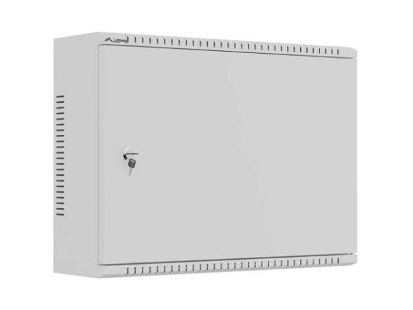 Lanberg WAT1-5618-00S 19"/10" 3U SZÉL:560mm MÉLY:180mm MAG:420mm fémajtós szürke fali rack szekrény
