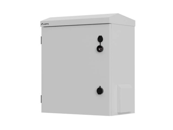 Lanberg WAH1-4250-00S 10" 3U SZÉL:420mm MÉLY:300mm MAG:500mm IP55 szürke kültéri fali rack szekrény
