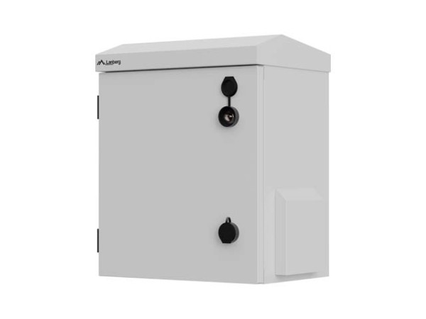 Lanberg WAH1-3240-00S 10" 3U SZÉL:320mm MÉLY:220mm MAG:400mm IP55 szürke kültéri fali rack szekrény