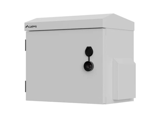 Lanberg WAH1-3230-00S 10" 3U SZÉL:320mm MÉLY:220mm MAG:300mm IP55 szürke kültéri fali rack szekrény