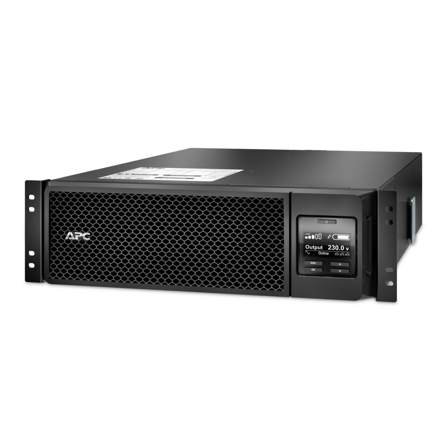 APC SRT5KRMXLI Smart-UPS SRT 5kVA 4500W LCD 230V 3U Rack 6xC13+4xC19 IEC Online szünetmentes tápegység hálózati kártyával