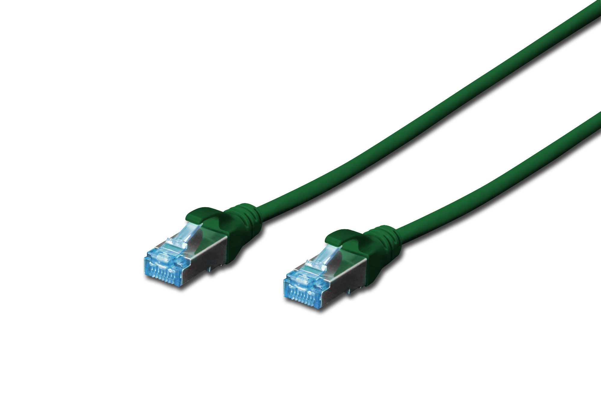 DIGITUS DK-1531-005/G Cat.5e SF/UTP PVC 0,5m zöld patch kábel