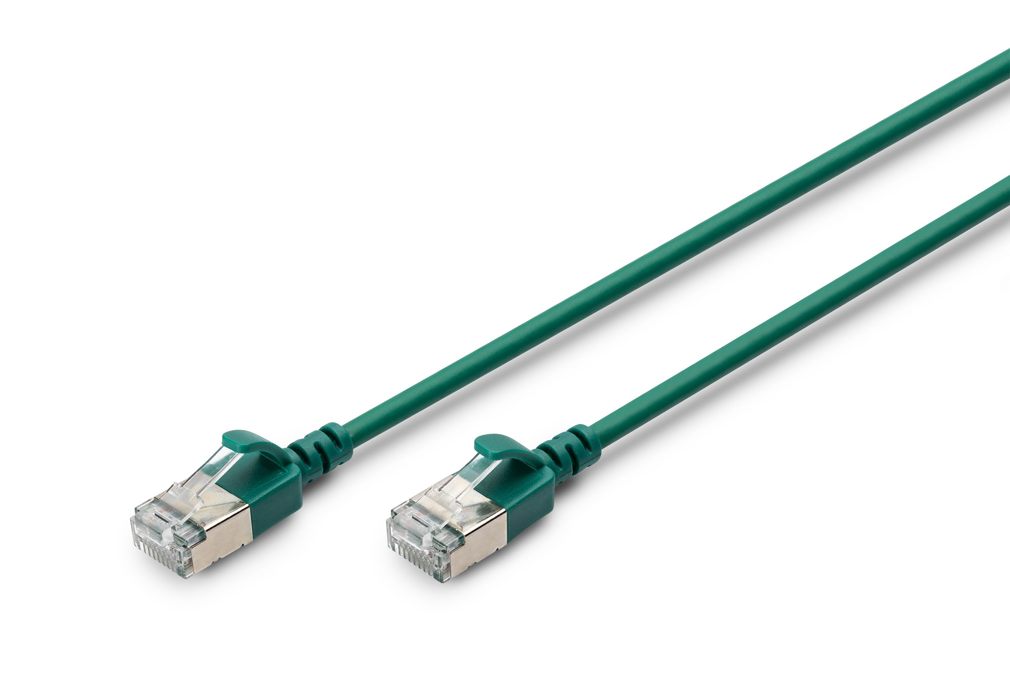 DIGITUS DK-1632-A-005S-G Cat.6A F/FTP LSZH 0,5m zöld slim patch kábel