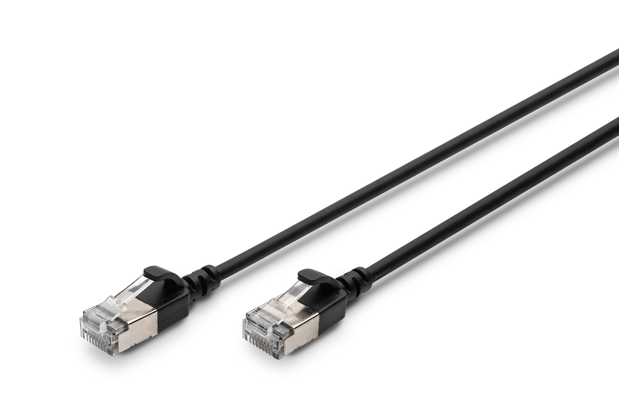 DIGITUS DK-1632-A-030S-BL Cat.6A F/FTP LSZH 3m fekete slim patch kábel