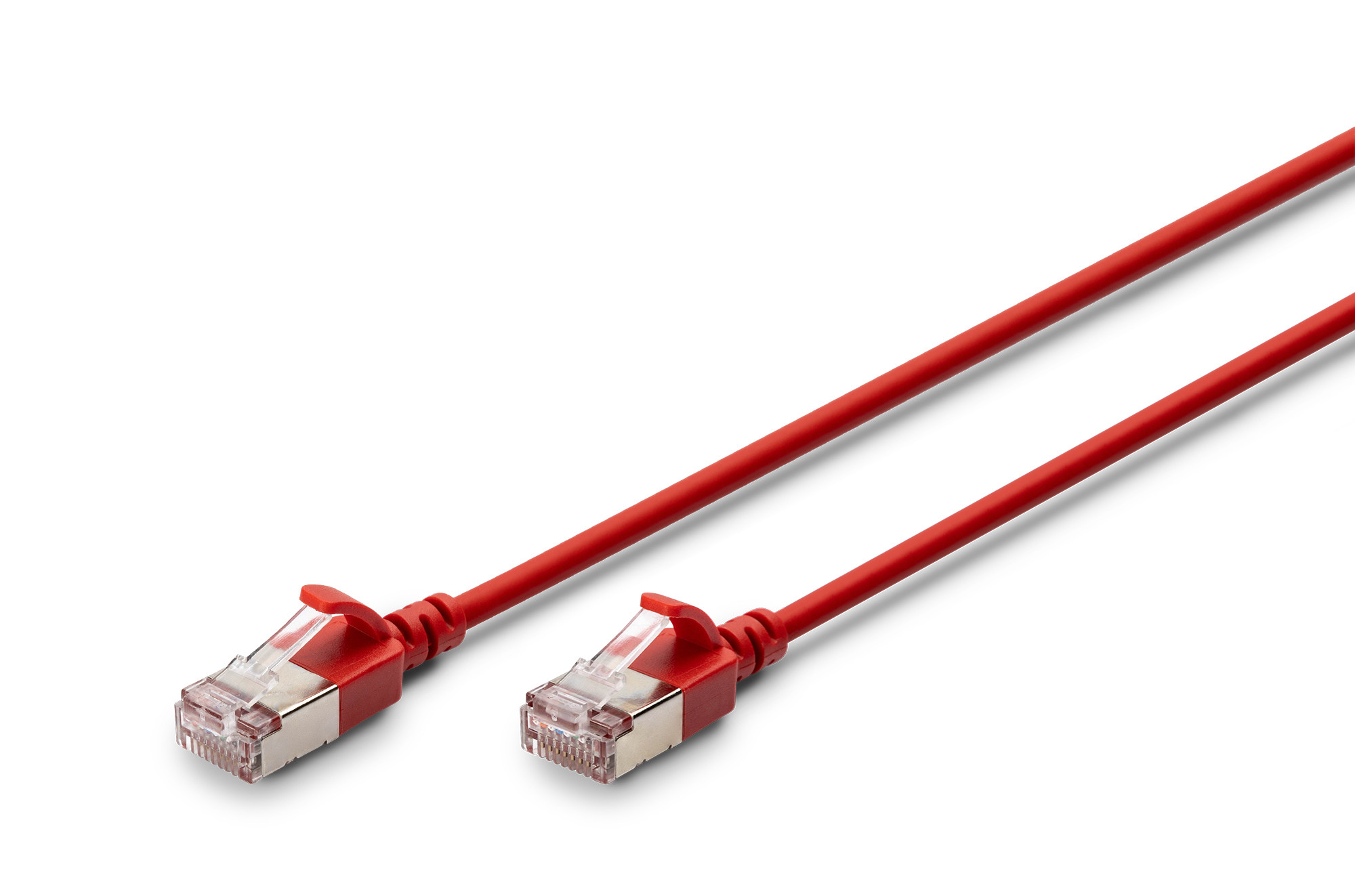 DIGITUS DK-1632-A-050S-R Cat.6A F/FTP LSZH 5m piros slim patch kábel