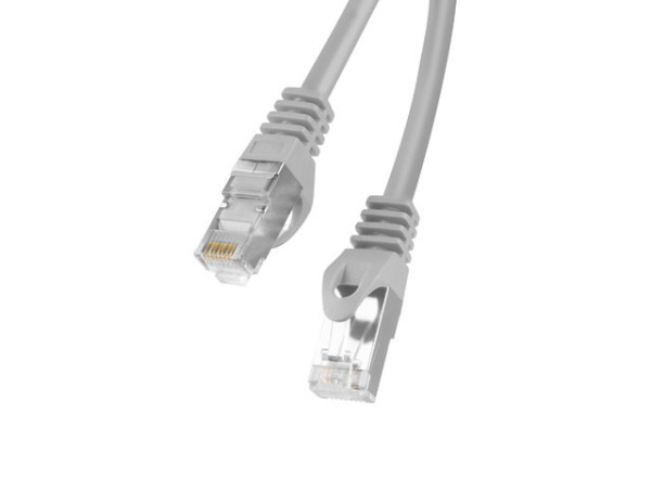 Lanberg PCF6-10CC-1500-S Cat.6 F/UTP PVC CCA AWG26 árnyékolt szürke patch kábel 15m
