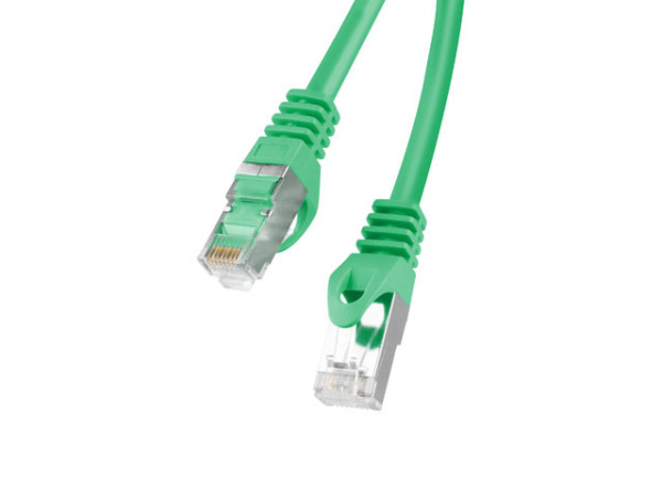 Lanberg PCF6-10CC-2000-G Cat.6 F/UTP PVC CCA AWG26 árnyékolt zöld patch kábel 20m
