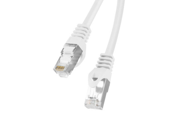 Lanberg PCF6-10CC-2000-W Cat.6 F/UTP PVC CCA AWG26 árnyékolt fehér patch kábel 20m
