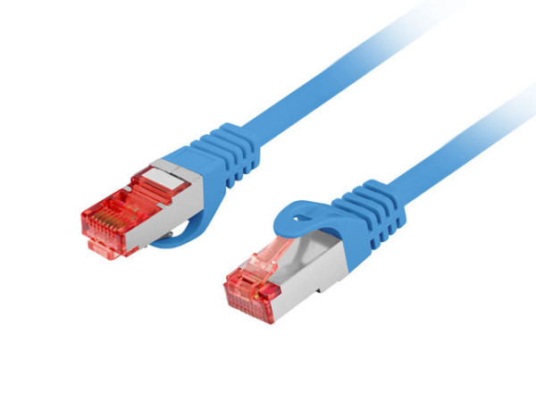 Lanberg PCF6-10CU-0200-B Cat.6 S/FTP LSZH CU AWG26 árnyékolt kék patch kábel 2m