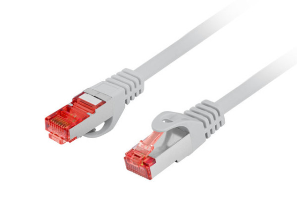 Lanberg PCF6-10CU-0300-S Cat.6 S/FTP LSZH CU AWG26 árnyékolt szürke patch kábel 3m