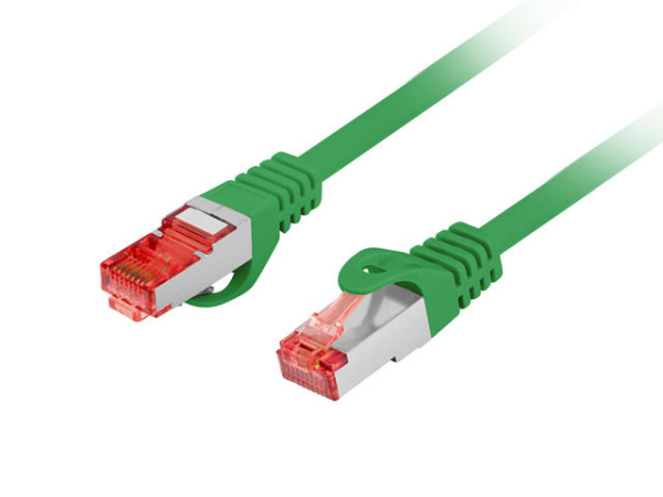 Lanberg PCF6-10CU-0500-G Cat.6 S/FTP LSZH CU AWG26 árnyékolt zöld patch kábel 5m