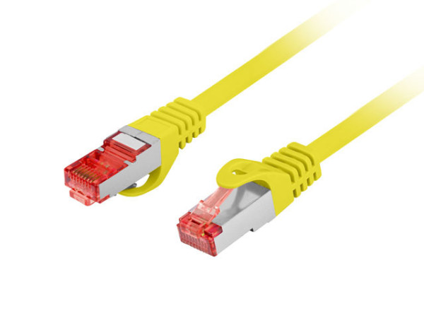 Lanberg PCF6-10CU-2000-Y Cat.6 S/FTP LSZH CU AWG26 árnyékolt sárga patch kábel 20m