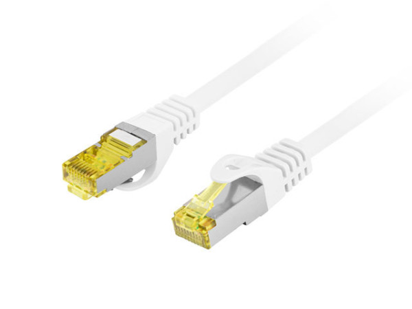 Lanberg PCF6A-10CU-1500-W Cat.6A S/FTP LSZH CU AWG27 árnyékolt fehér patch kábel 15m