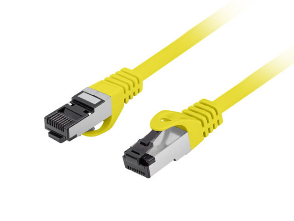 Lanberg PCF8-10CU-0150-Y Cat.8.1 S/FTP LSZH CU AWG26 árnyékolt sárga patch kábel 1,5m