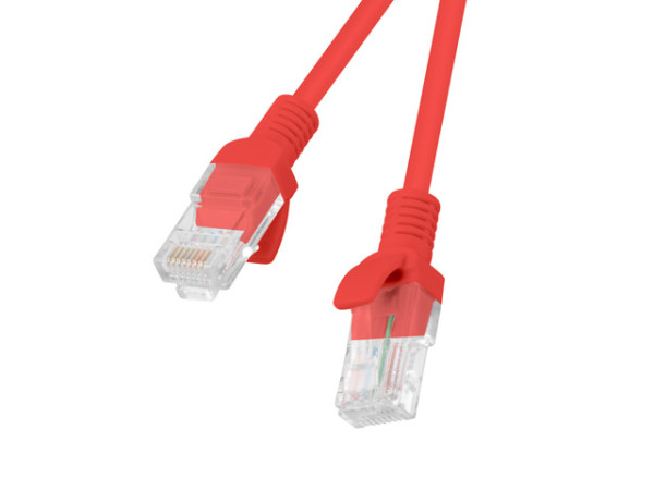 Lanberg PCU6-10CC-2000-R Cat.6 UTP PVC CCA AWG26 árnyékolatlan piros patch kábel 20m