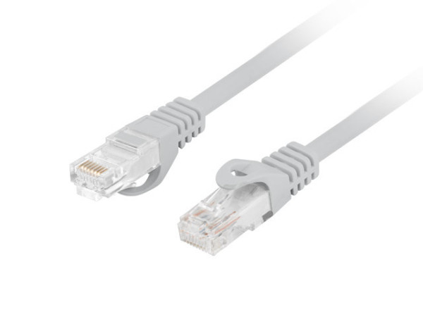 Lanberg PCU6-10CU-1500-S Cat.6 UTP LSZH CU AWG26 árnyékolatlan szürke patch kábel 15m