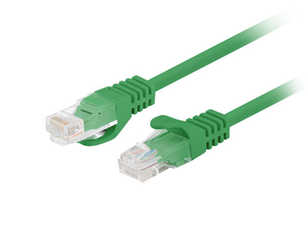 Lanberg PCU6-20CC-0050-G Cat.6 UTP PVC CCA AWG26 árnyékolatlan zöld patch kábel 0,5m 10db/csomag
