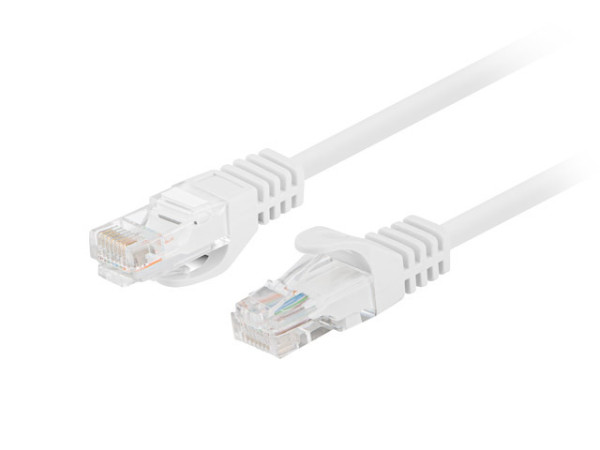 Lanberg PCU6-20CC-0200-W Cat.6 UTP PVC CCA AWG26 rnyékolatlan fehér patch kábel 2m 10db/csomag