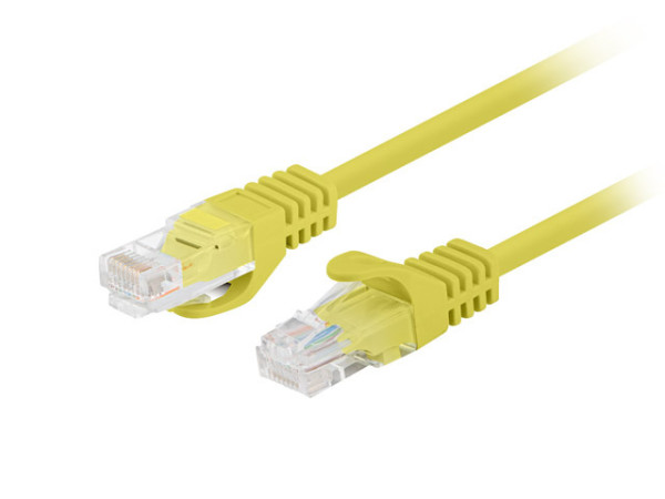 Lanberg PCU6-20CC-0200-Y Cat.6 UTP PVC CCA AWG26 árnyékolatlan sárga patch kábel 2m 10db/csomag
