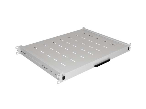 Lanberg AK-1020-S 19" 1U MÉLY:350mm MAX:35kg 4 ponton rögzíthető kihúzható szürke rack polc