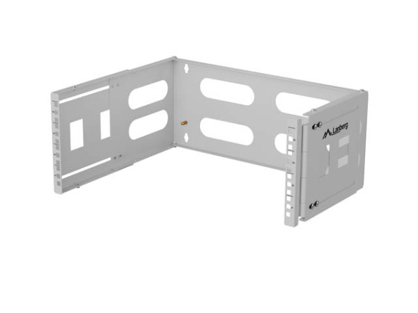 Lanberg FB01-5404-10S 19" 4U SZÉL:497mm MÉLY:400/240mm Max:12kg szürke fali konzol