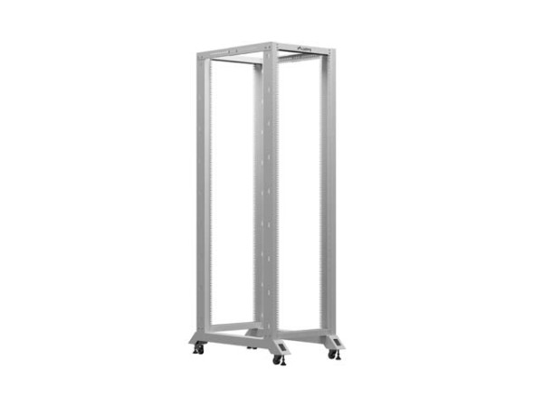 Lanberg OR01-6042-S 19" 42U SZÉL:600mm MÉLY:1000mm MAG:2118mm lapraszerelt szürke rack keret