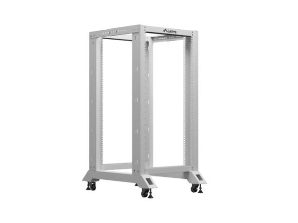 Lanberg OR01-6822-S 19" 22U SZÉL:600mm MÉLY:800mm MAG:1249mm lapraszerelt szürke rack keret