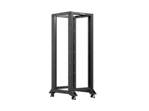 Lanberg OR01-6832-B 19" 32U SZÉL:600mm MÉLY:800mm MAG:1694mm lapraszerelt fekete rack keret