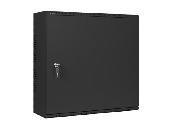 Lanberg WAF1-5203-06-00B 19" 6U+3U SZÉL:540mm MÉLY:200mm MAG:540mm fémajtós fekete fali rack szekrény