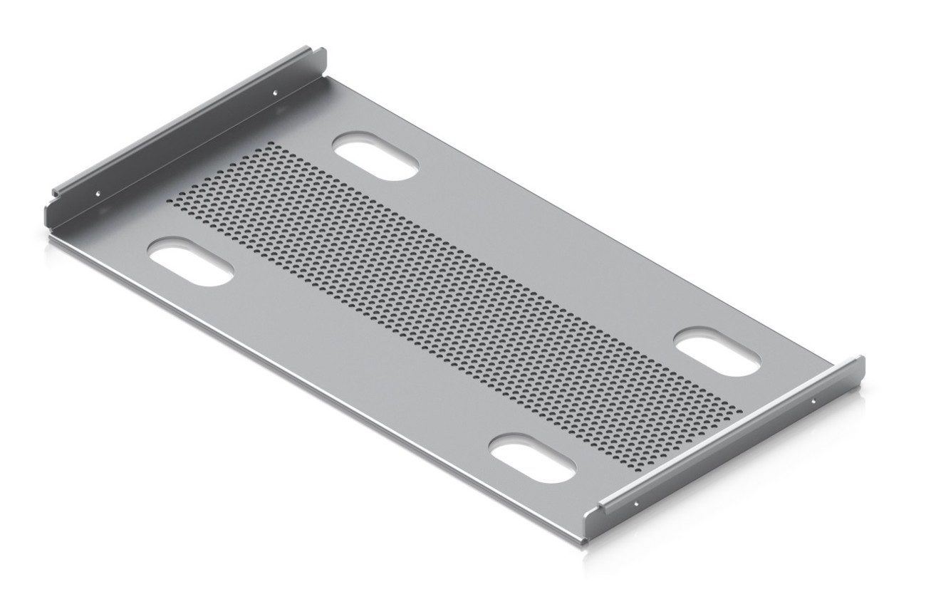 Ubiquiti UACC-RACK-SHELF-TL-SD 19" 1U 230mm mély MAX:20kg perforált ezüst csúsztatható rack polc U-Rack-6U-TL mini rack szekrényhez