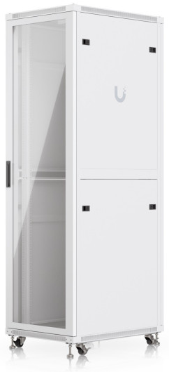 Ubiquiti UACC-RACK-42U-800-G 19" 42U 1966x600x800 MAX:800kg üvegajtós fehér álló rack szekrény