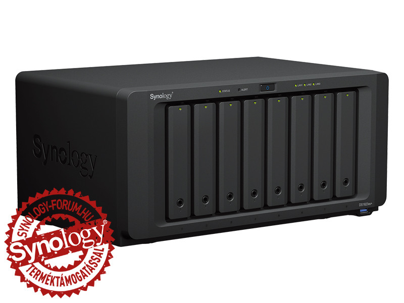 Synology DiskStation DS1823xs+ (8GB) 8x SSD/HDD lemezes NAS + regisztrációs kártya