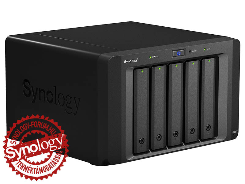 Synology DX517 5x SSD/HDD lemezes NAS tárhelybővítő