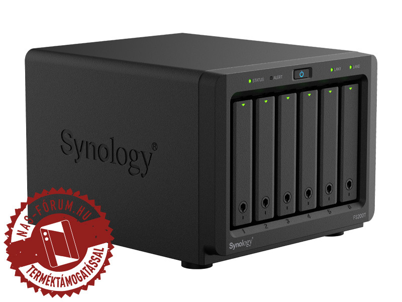 Synology DiskStation FS200T (4GB) 6x SSD NAS + regisztrációs kártya