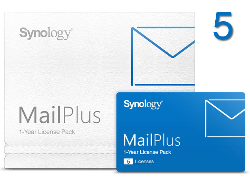 Synology MailPlus 1év/5 email-fiókhoz license pack