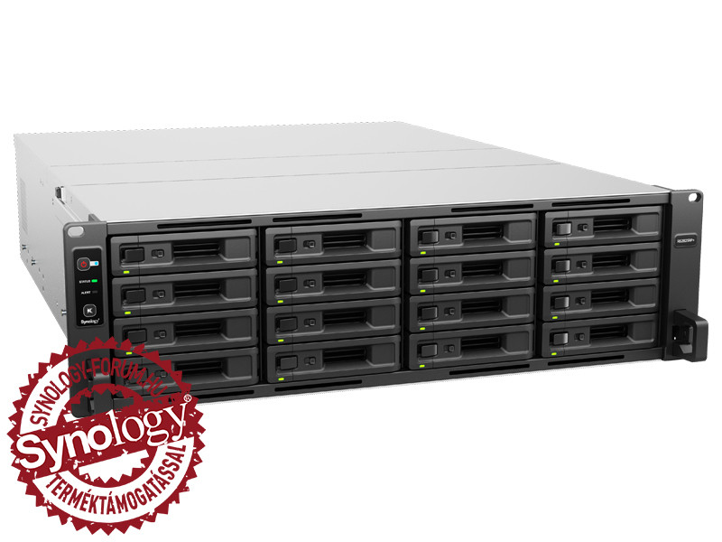 Synology RackStation RS2825RP+ (8GB) 16x SSD/HDD lemezes 3U rackbe szerelhető NAS + regisztrációs kártya
