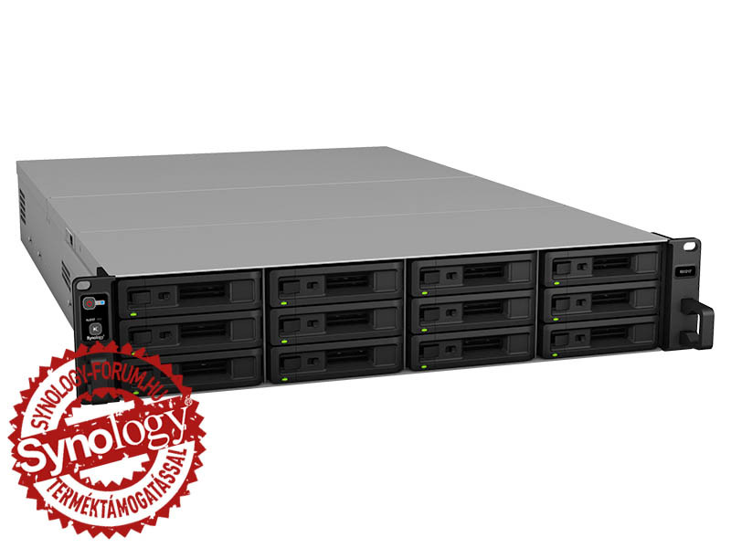 Synology RX1217 12x SSD/HDD lemezes 2U rackbe szerelhető NAS tárhelybővítő