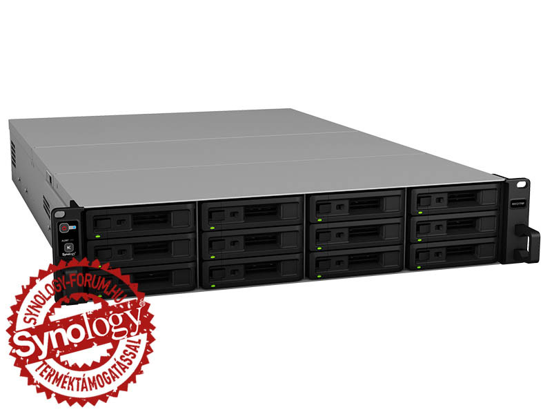 Synology RX1217RP 12x SSD/HDD lemezes 2U rackbe szerelhető  NAS tárhelybővítő