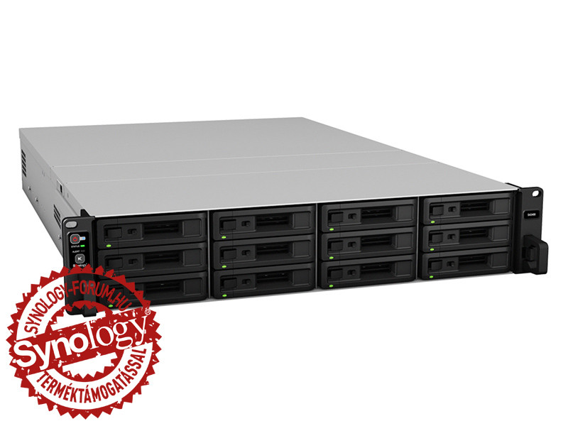 Synology SA3410 (16GB) 12x SSD/HDD lemezes 2U rackbe szerelhető NAS + regisztrációs kártya