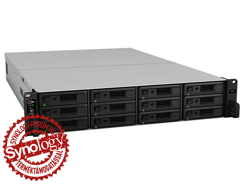 Synology SA3610 (16GB) 12x SSD/HDD lemezes 2U rackbe szerelhető NAS + regisztrációs kártya