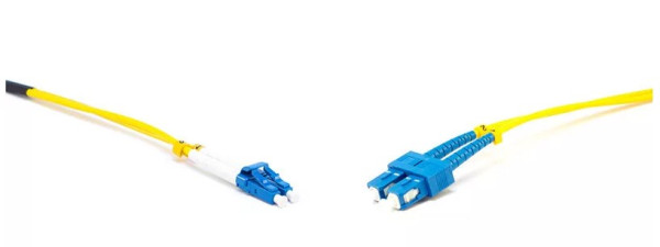LinkEasy LCU-SCU-SM-3M-D Duplex optikai patch kábel 2x LC/UPC - 2x SC/UPC csatlakozóval 3mm duplex core 9/125 LSZH 3m