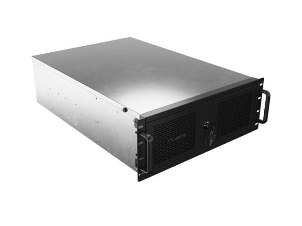 Lanberg SC01-6504-12B 19" 4U SZÉL:430mm MÉLY:650mm MAG:176mm 5x 120 mm-es PWM ventilátorral ATX/ITX/Micro-ATX/E-ATX  rack szerver ház