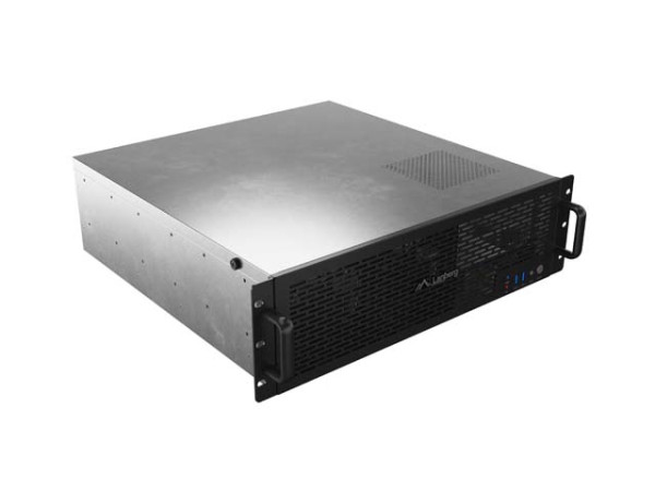 Lanberg SC01-4503-10B 19" 3U SZÉL:430mm MÉLY:450mm MAG:133mm 2x 120 mm-es PWM ventilátorral ATX/ITX/Micro-ATX  rack szerver ház